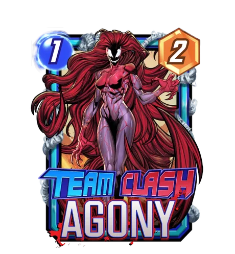 Agony (Web-Slingers) Team Clash card art - Marvel Snap