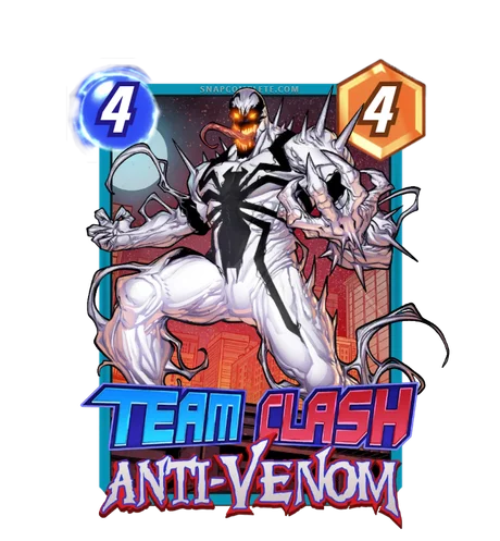 Anti-Venom (Web-Slingers) Team Clash card art - Marvel Snap
