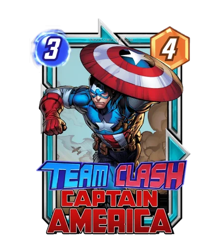 Captain America (Avengers) Team Clash card art - Marvel Snap