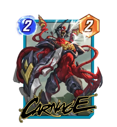 Carnage Grand Arena card art - Marvel Snap