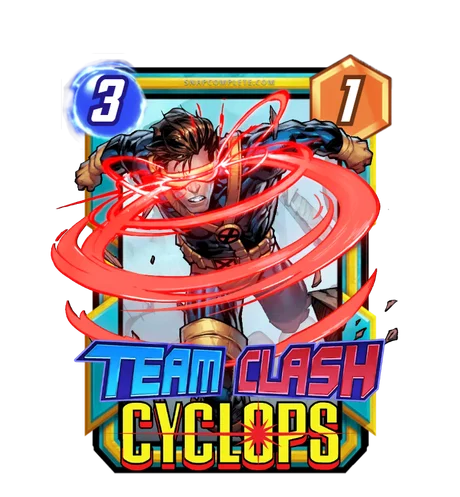 Cyclops (X-Men) Team Clash card art - Marvel Snap