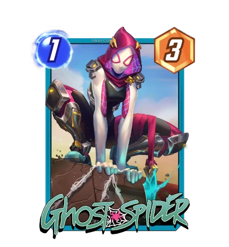 Ghost-Spider Champion Grand Arena card art - Marvel Snap