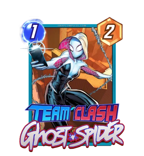 Ghost-Spider (Web-Slingers) Team Clash card art - Marvel Snap