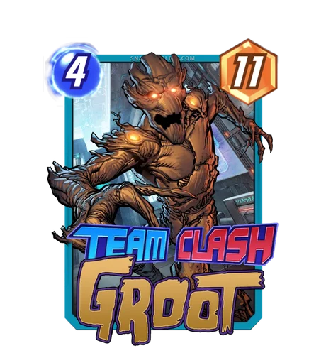 Groot (Guardians of the Galaxy) Team Clash card art - Marvel Snap