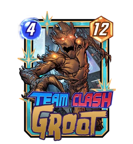 Groot (Guardians of the Galaxy) Team Clash card art - Marvel Snap