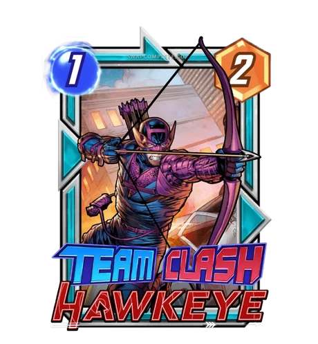 Hawkeye (Avengers) Team Clash card art - Marvel Snap