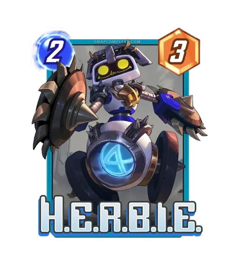 H.E.R.B.I.E. Grand Arena card art - Marvel Snap
