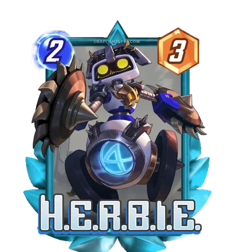 H.E.R.B.I.E. Champion Grand Arena card art - Marvel Snap