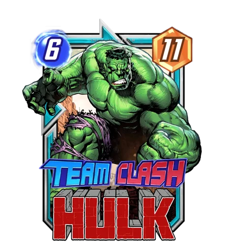 Hulk (Avengers) Team Clash card art - Marvel Snap