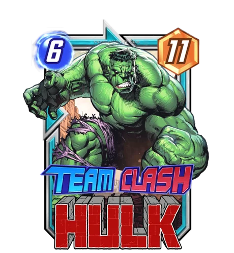 Hulk (Avengers) Team Clash card art - Marvel Snap