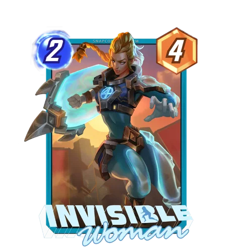 Invisible Woman Grand Arena card art - Marvel Snap