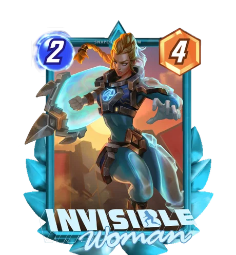 Invisible Woman Champion Grand Arena card art - Marvel Snap