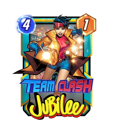 Jubilee (X-Men) Team Clash card art - Marvel Snap