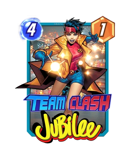 Jubilee (X-Men) Team Clash card art - Marvel Snap