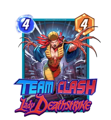Lady Deathstrike - Brotherhood of Mutants Team Clash card art - Marvel Snap