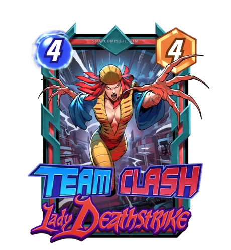 Lady Deathstrike (Brotherhood of Mutants) Team Clash card art - Marvel Snap