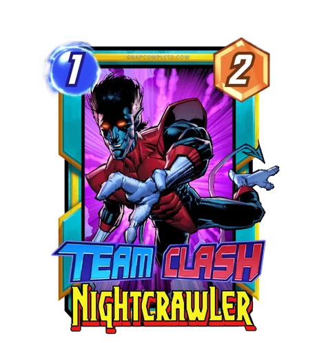 Nightcrawler (X-Men) Team Clash card art - Marvel Snap