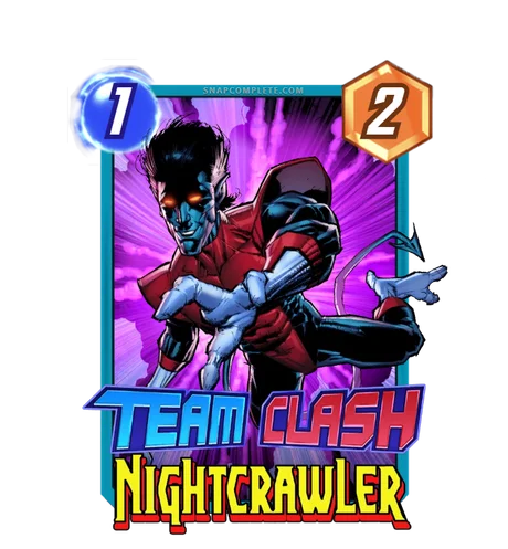 Nightcrawler (X-Men) Team Clash card art - Marvel Snap