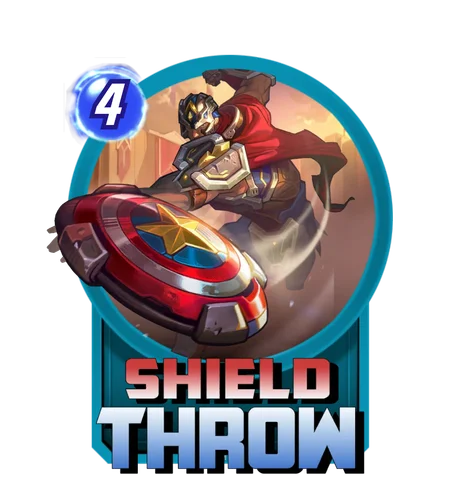 Shield Throw Grand Arena skill art - Marvel Snap