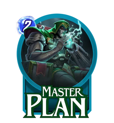 Master Plan Grand Arena skill art - Marvel Snap