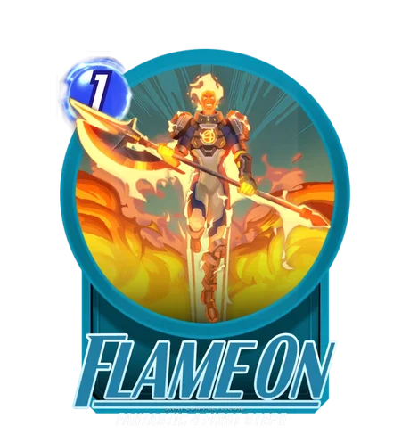 Flame On Grand Arena skill art - Marvel Snap
