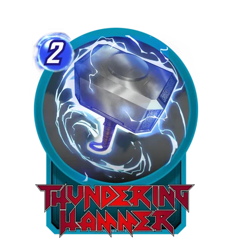 Thundering Hammer Grand Arena skill art - Marvel Snap