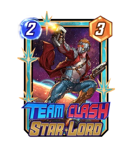 Star-Lord (Guardians of the Galaxy) Team Clash card art - Marvel Snap