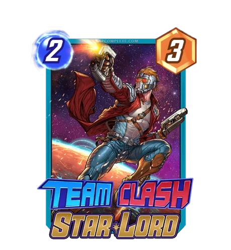 Star-Lord (Guardians of the Galaxy) Team Clash card art - Marvel Snap