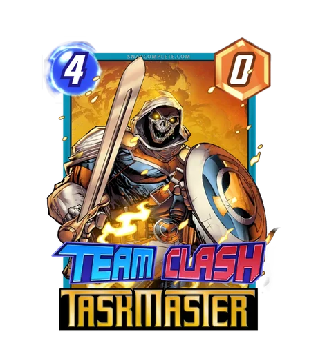 Taskmaster - Thunderbolts Team Clash card art - Marvel Snap