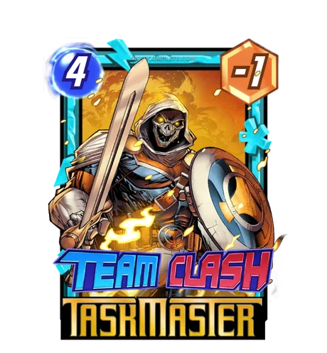 Taskmaster (Thunderbolts) Team Clash card art - Marvel Snap