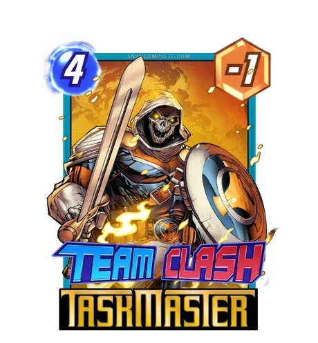 Taskmaster (Thunderbolts) Team Clash card art - Marvel Snap