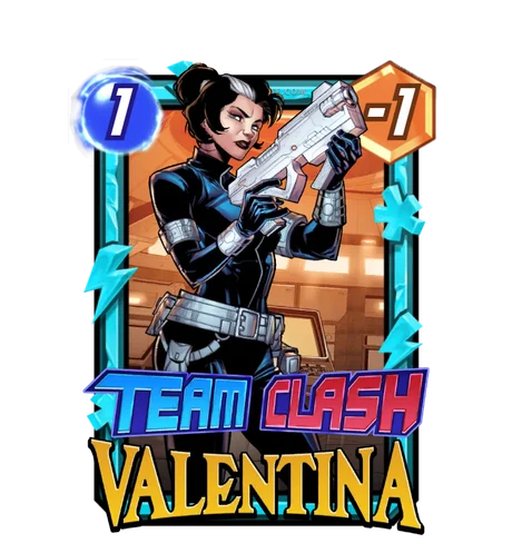 Valentina (Thunderbolts) Team Clash card art - Marvel Snap