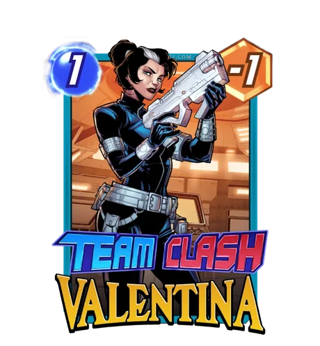 Valentina (Thunderbolts) Team Clash card art - Marvel Snap