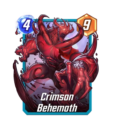 Crimson Behemoth Marvel Snap token
