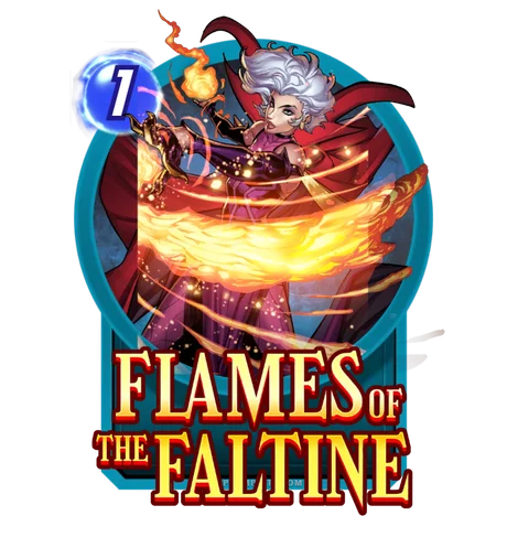 Flames of the Faltine token - Marvel Snap