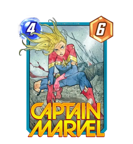 Captain Marvel Peach Momoko variant