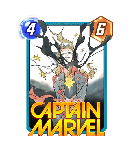 Captain Marvel Peach Momoko Nightmare variant
