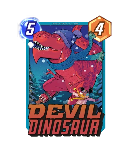 Devil Dinosaur Winter Vacation variant