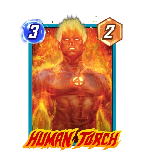 Human Torch Artgerm variant