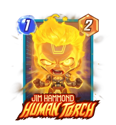Jim Hammond Human Torch Chibi Cyberpunk variant