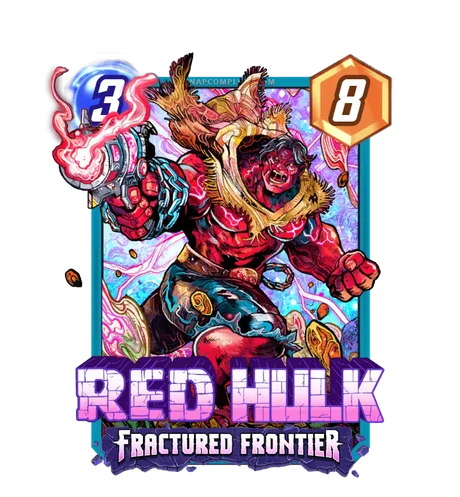 Red Hulk Fractured Frontier (Vincenzo Riccardi) variant