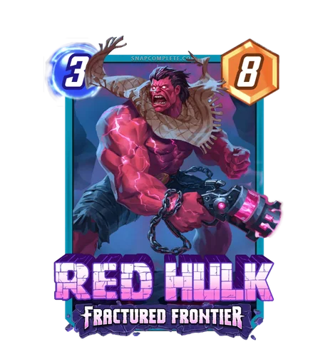 Red Hulk Fractured Frontier (MOBA Style) variant