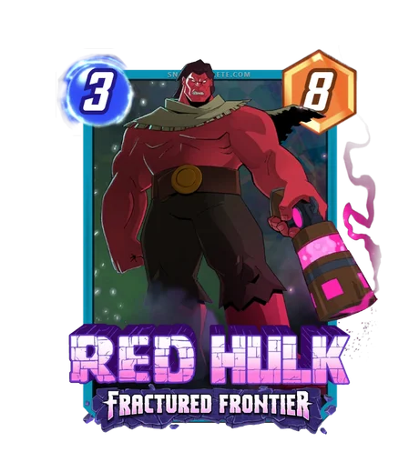 Red Hulk Fractured Frontier variant