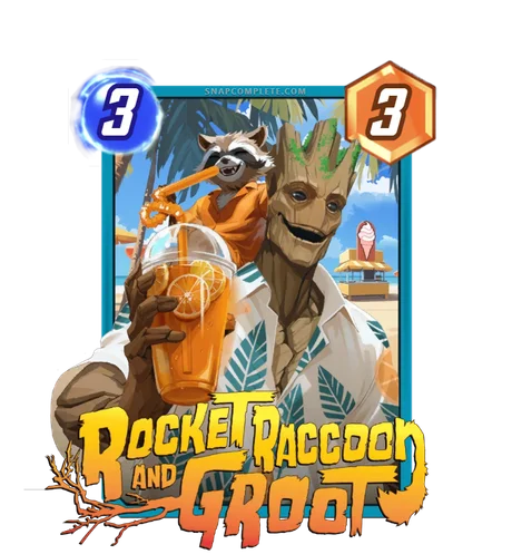 Rocket and Groot Summer Beach Party variant