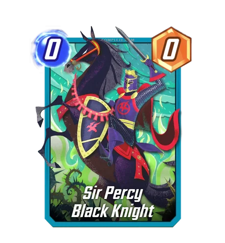 Sir Percy Black Knight (Paper Craft) variant