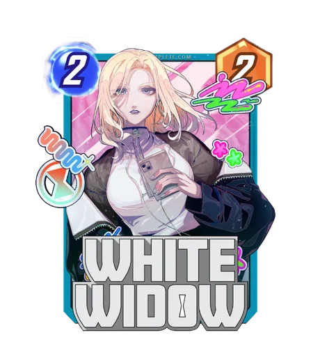 White Widow Sticker variant